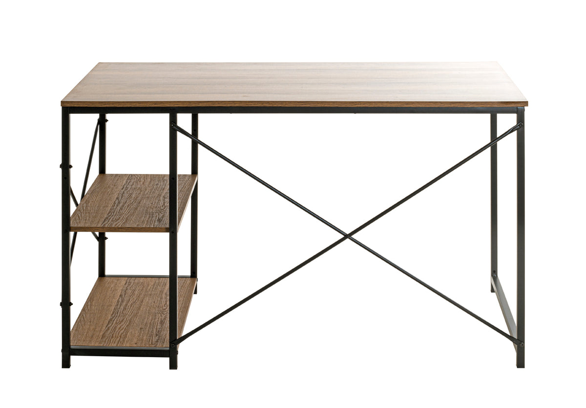 HAKU Möbel Schreibtisch aus Holzwerkstoff kratzunempfindlich in Braun 120 x 60 x 74 cm