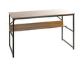 HAKU Möbel Schreibtisch aus Holzwerkstoff kratzunempfindlich in Braun 120 x 60 x 74 cm