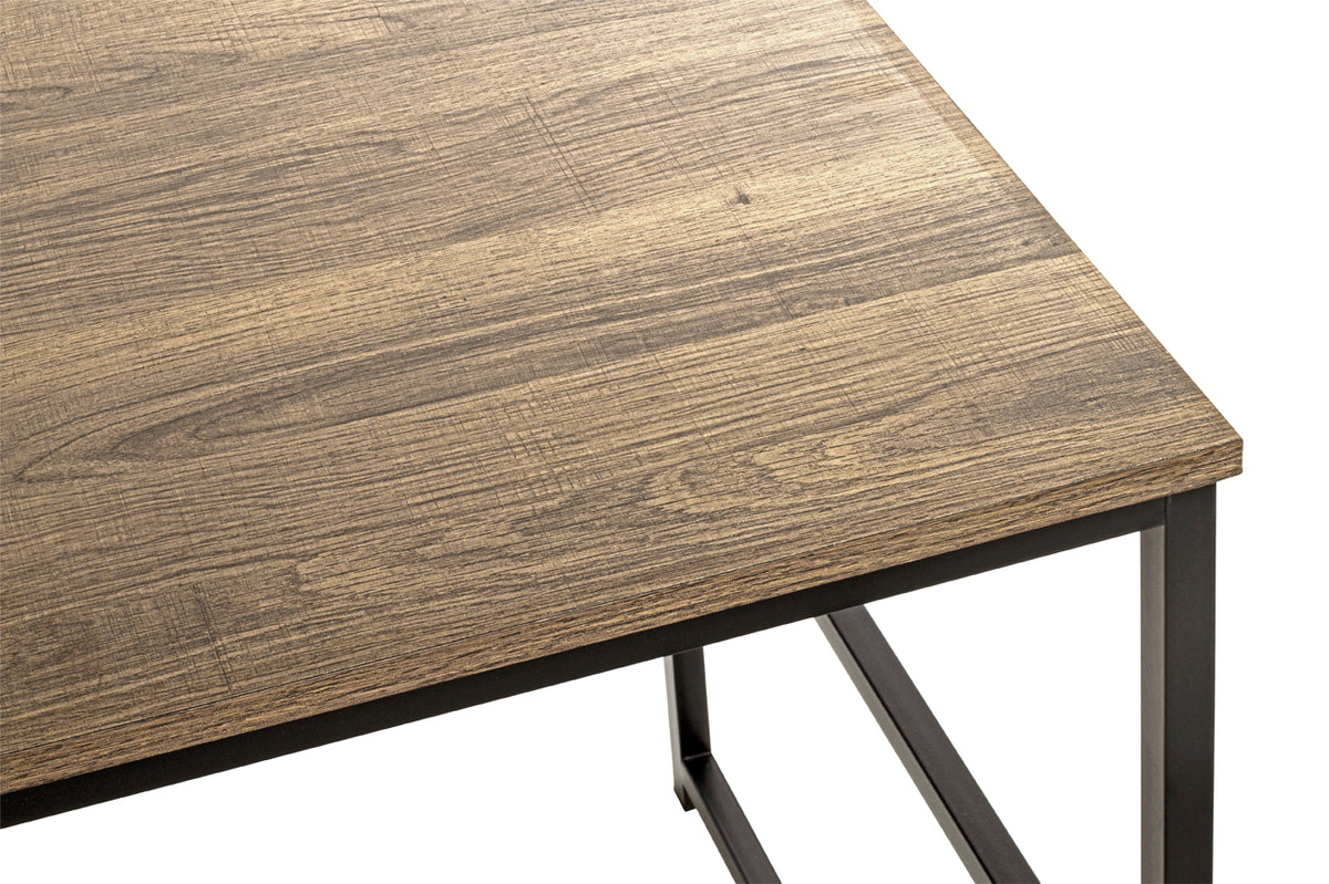 HAKU Möbel Schreibtisch aus Holzwerkstoff kratzunempfindlich in Braun 120 x 60 x 74 cm