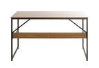 HAKU Möbel Schreibtisch aus Holzwerkstoff kratzunempfindlich in Braun 120 x 60 x 74 cm