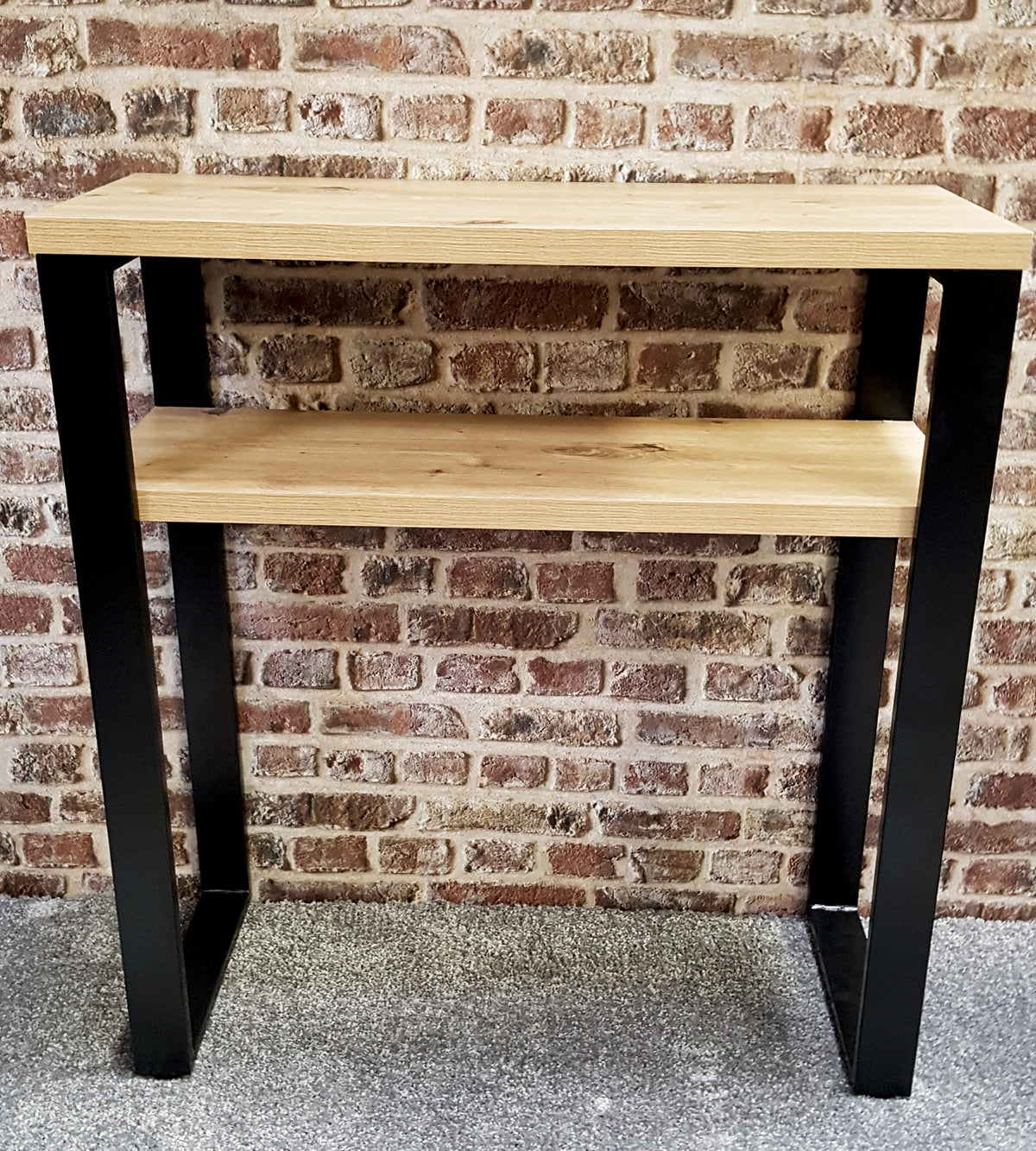 HAKU Möbel Konsole aus MDF kratzbeständig in Braun 70 x 28 x 75 cm