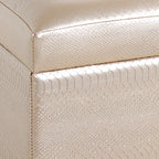 HAKU Möbel Sitztruhe aus Textil klappbar in Gold 65 x 40 x 42 cm