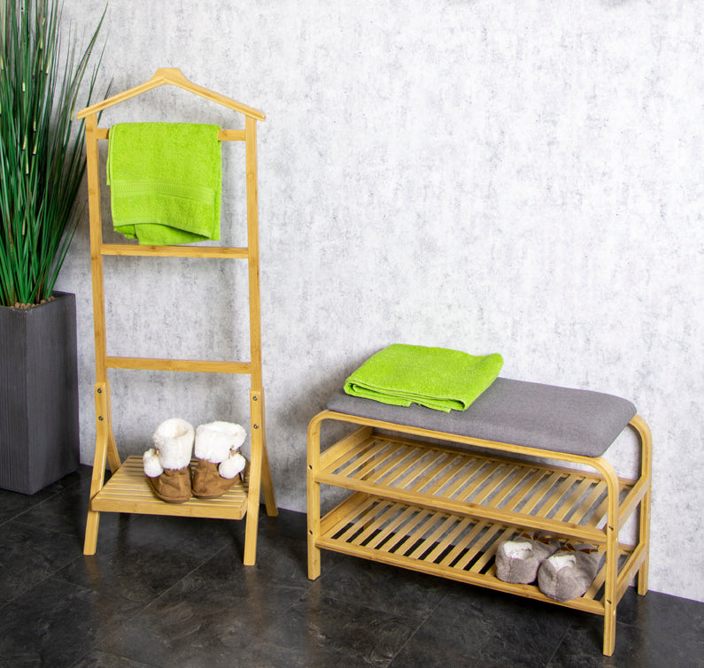 HAKU Möbel Herrendiener aus Bambus in Natur 46 x 28 x 115 cm