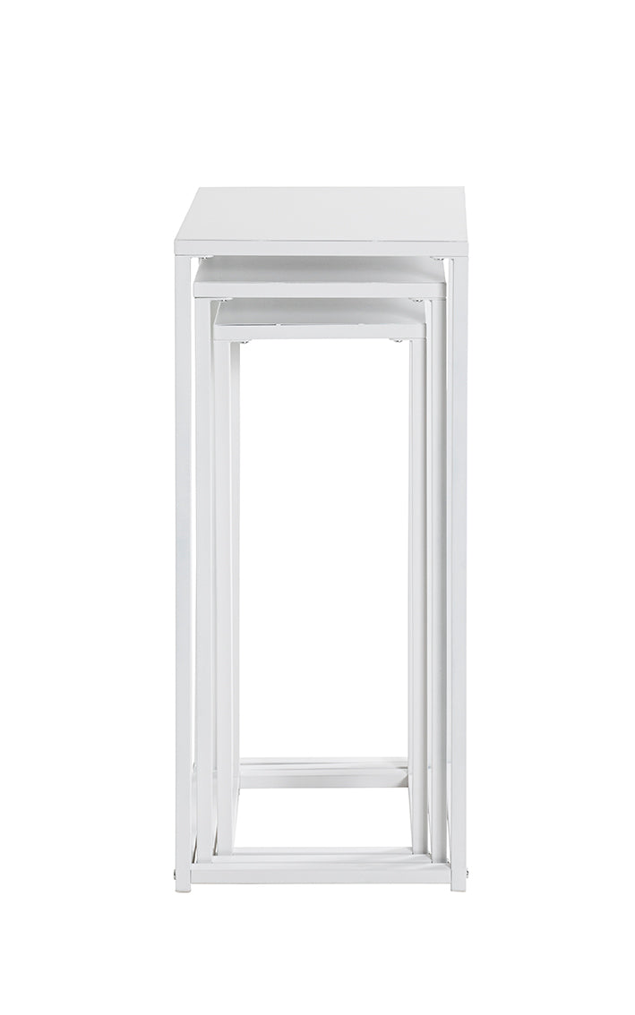 HAKU Möbel Blumensäule aus Metall in Weiss