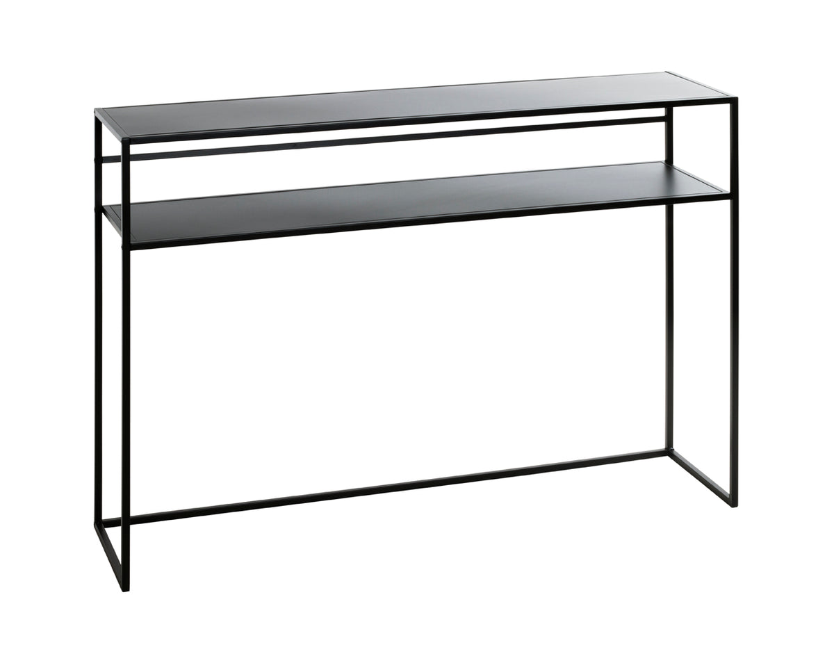 HAKU Möbel Konsole aus Metall Kippschutz in Schwarz
