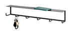 HAKU Möbel Wandgarderobe aus Metall in Schwarz B 30-60 cm H 10-25 cm, 60 x 8 cm, H 10 cm