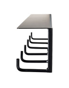 HAKU Möbel Wandgarderobe aus Metall in Schwarz B 30-60 cm H 10-25 cm, 60 x 8 cm, H 10 cm