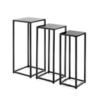 HAKU Möbel Blumensäule aus Metall in Schwarz