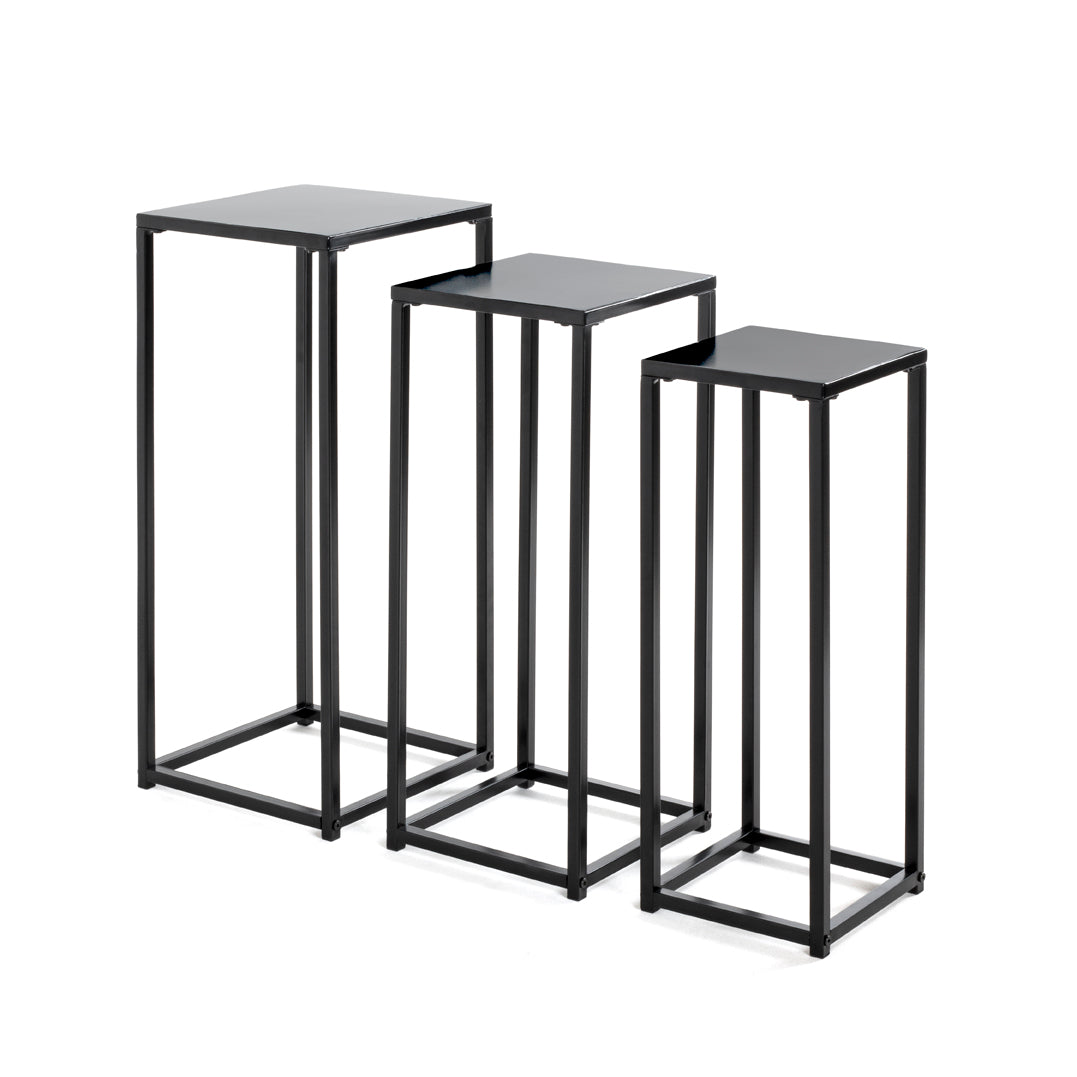HAKU Möbel Blumensäule aus Metall in Schwarz
