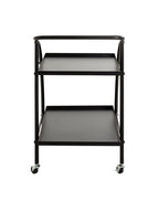 HAKU Möbel Servierwagen aus Metall in Schwarz 68 x 42 x 71 cm
