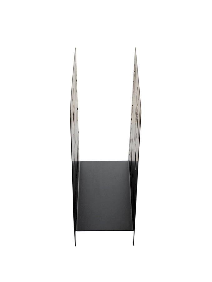 HAKU Möbel Zeitungsständer aus Metall in Schwarz 37 x 12 x 26 cm
