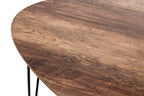 HAKU Möbel Beistelltisch aus MDF kratzbeständig in Eiche, Schwarz