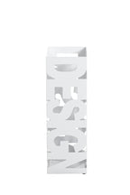 HAKU Möbel Schirmständer aus Metall Motiv Schriftzug in Weiss