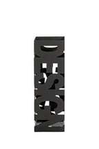 HAKU Möbel Schirmständer aus Metall Motiv Schriftzug in Schwarz