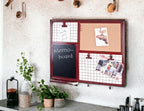HAKU Möbel Memoboard aus Metall in Rot