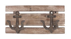 HAKU Möbel Garderobenleiste aus Massivholz in Braun B 36-66 cm H 14 cm, 36 x 7 cm, H 14 cm