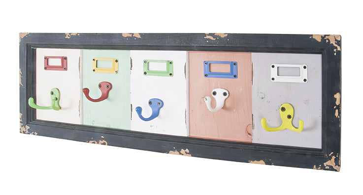 HAKU Möbel Wandgarderobe aus Massivholz in Weiss