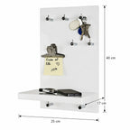 HAKU Möbel Schlüsselboard aus MDF in Weiss