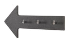HAKU Möbel Garderobenleiste aus MDF in Anthrazit