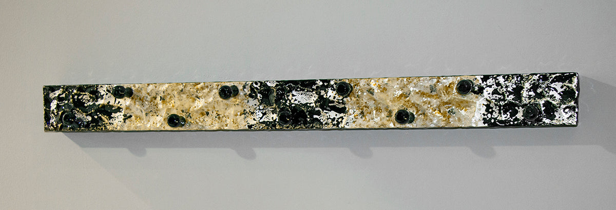 HAKU Möbel Garderobenleiste aus Metall in Schwarz B 75-115 cm H 11 cm, 115 x 6 cm, H 11 cm