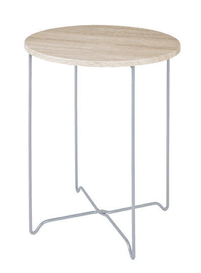 HAKU Möbel Beistelltisch aus MDF X-Gestell in Braun 40 x 52 cm