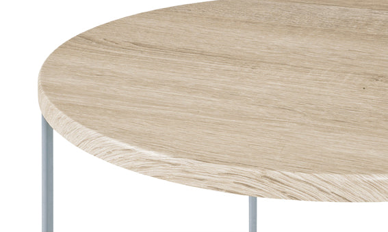 HAKU Möbel Beistelltisch aus MDF X-Gestell in Braun 40 x 52 cm