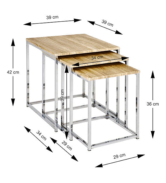 HAKU Möbel Beistelltisch aus MDF in Braun