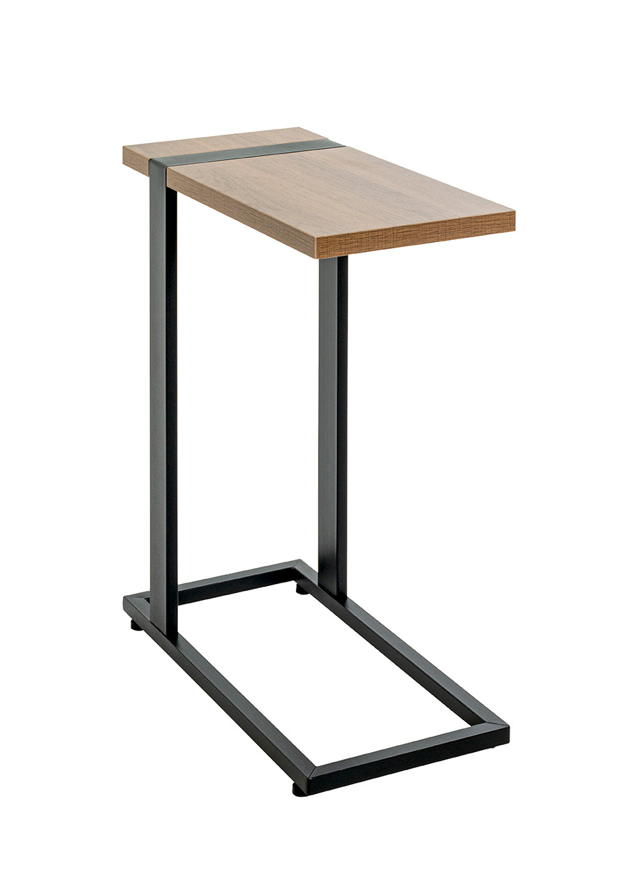 HAKU Möbel Beistelltisch aus Holzwerkstoff kratzbeständig in Braun 24 x 49 x 64 cm in Eiche, Schwarz