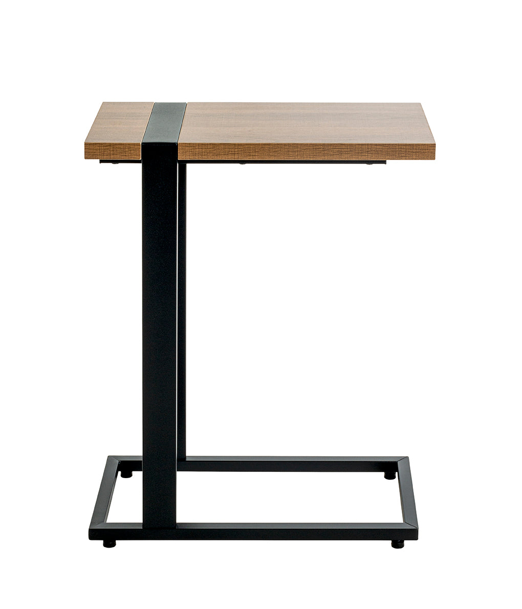 HAKU Möbel Beistelltisch aus Holzwerkstoff kratzbeständig in Braun 24 x 49 x 64 cm in Eiche, Schwarz