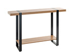 HAKU Möbel Konsole aus Holzwerkstoff kratzbeständig in Braun 120 x 30 x 82 cm in Eiche, Schwarz