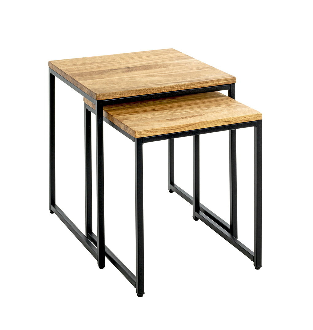 HAKU Möbel Beistelltisch aus Massivholz Füsse höhenverstellbar in Braun