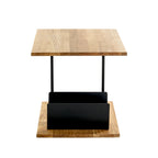 HAKU Möbel Beistelltisch aus Massivholz in Braun 45 x 45 x 45 cm