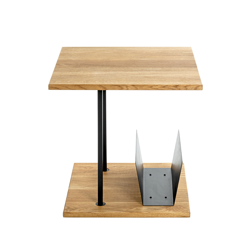 HAKU Möbel Beistelltisch aus Massivholz in Braun 45 x 45 x 45 cm