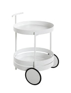 HAKU Möbel Servierwagen aus Metall 42 x 62 cm in Weiss