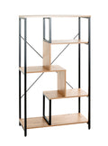 HAKU Möbel Regal aus MDF kratzbeständig in Braun 74 x 35 x 132 cm