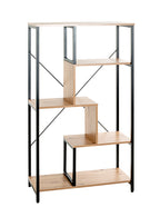 HAKU Möbel Regal aus MDF kratzbeständig in Braun 74 x 35 x 132 cm