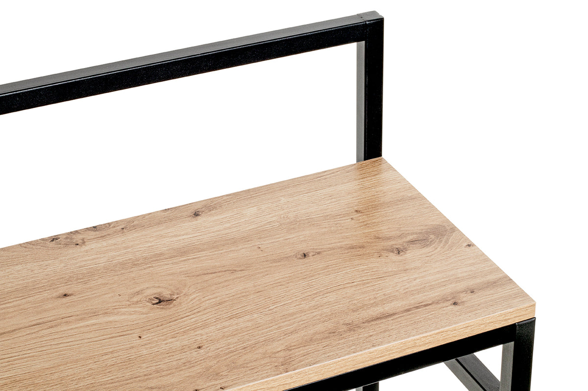 HAKU Möbel Konsole aus MDF kratzbeständig in Braun 100 x 30 x 89 cm