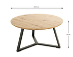 HAKU Möbel Couchtisch aus MDF Schweizer Kante in Braun