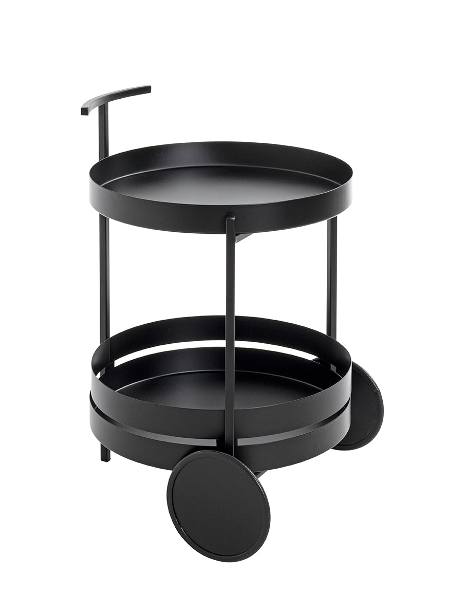 HAKU Möbel Servierwagen aus Metall 42 x 62 cm in Schwarz