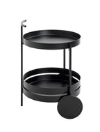 HAKU Möbel Servierwagen aus Metall 42 x 62 cm in Schwarz