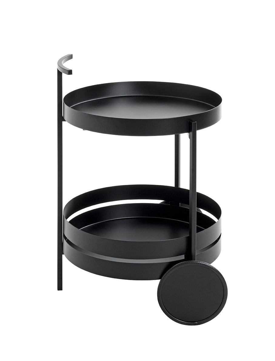HAKU Möbel Servierwagen aus Metall 42 x 62 cm in Schwarz