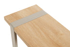 HAKU Möbel Beistelltisch aus Holzwerkstoff Füsse höhenverstellbar in Braun 24 x 49 x 64 cm