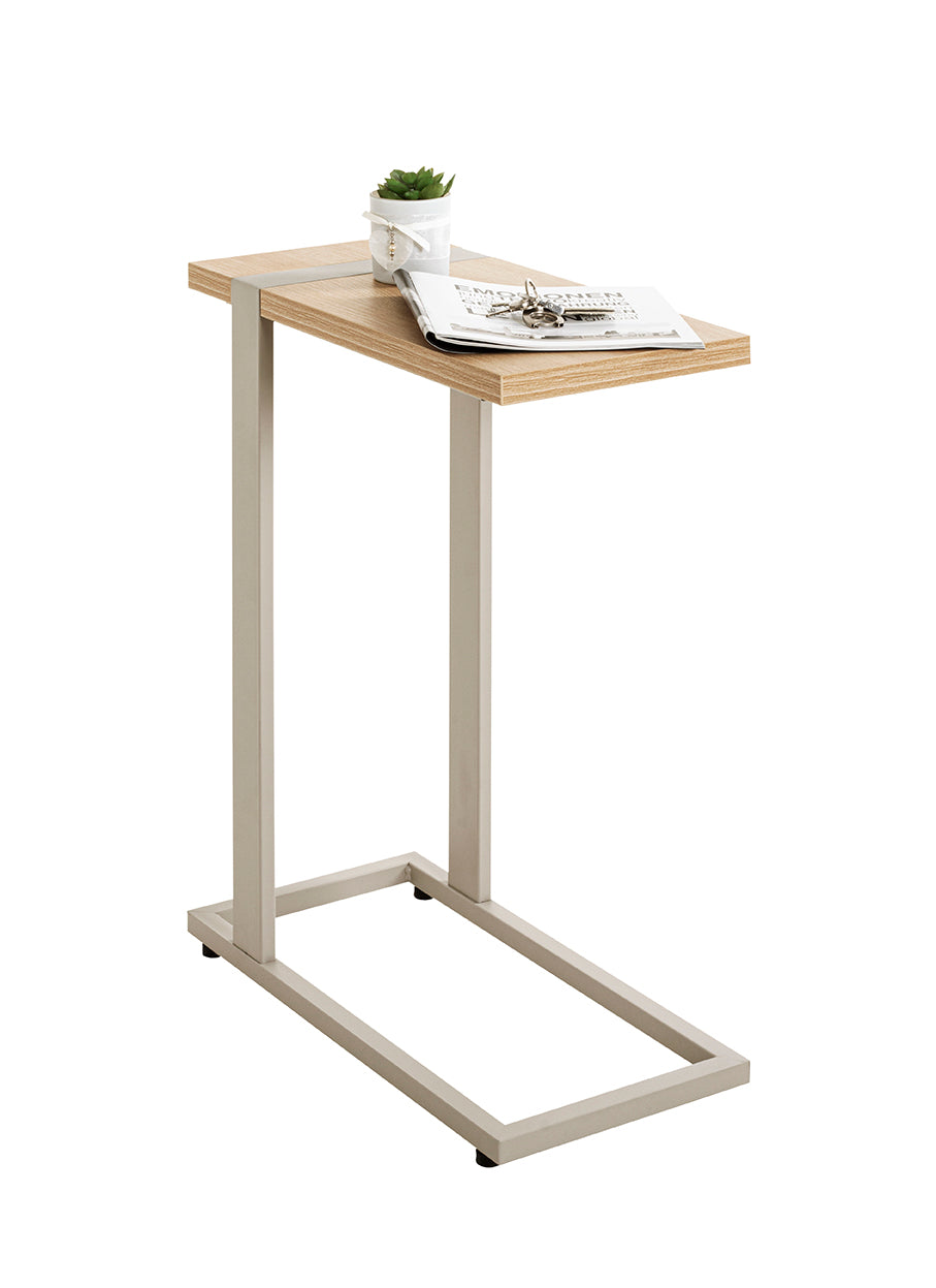 HAKU Möbel Beistelltisch aus Holzwerkstoff Füsse höhenverstellbar in Braun 24 x 49 x 64 cm