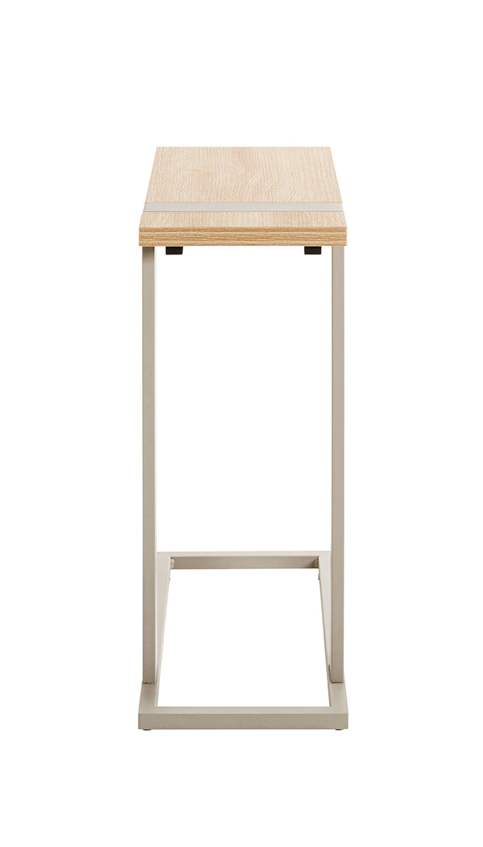 HAKU Möbel Beistelltisch aus Holzwerkstoff Füsse höhenverstellbar in Braun 24 x 49 x 64 cm