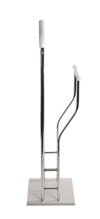 HAKU Möbel Herrendiener aus Metall in Silber in Chrom, Kaschmir