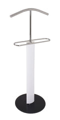 HAKU Möbel Herrendiener aus Metall mit Glas in Weiss