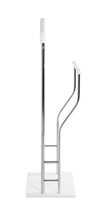 HAKU Möbel Herrendiener aus Metall in Silber in Chrom, Weiss