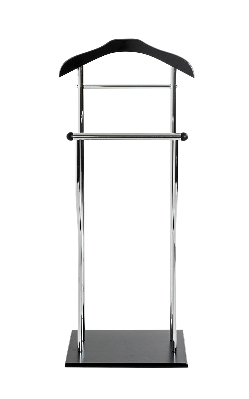 HAKU Möbel Herrendiener aus Metall in Silber in Chrom, Schwarz
