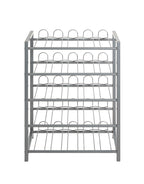 HAKU Möbel Flaschenregal aus Metall in Grau 54 x 31 x 76 cm