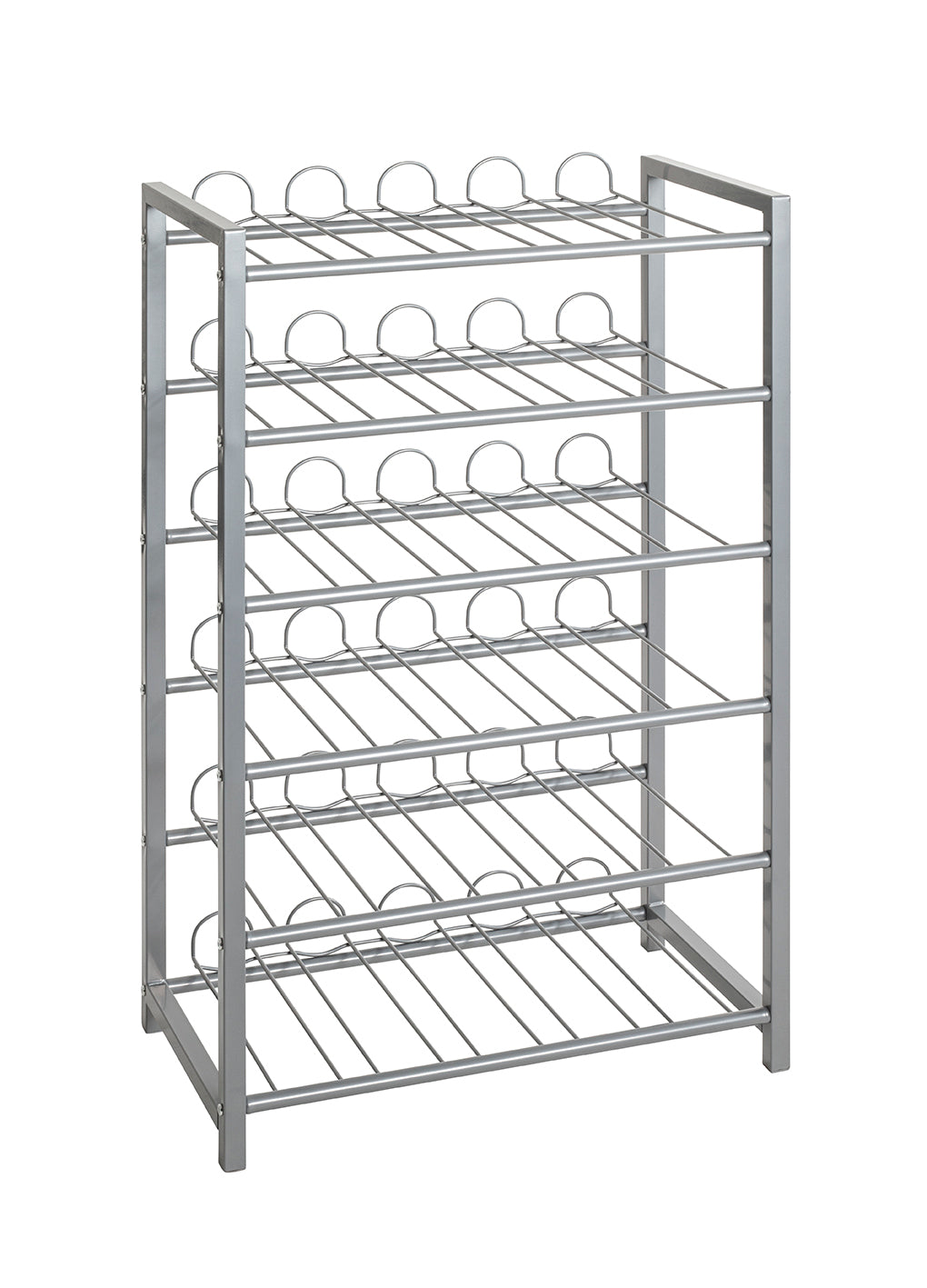 HAKU Möbel Flaschenregal aus Metall in Grau 54 x 31 x 90 cm